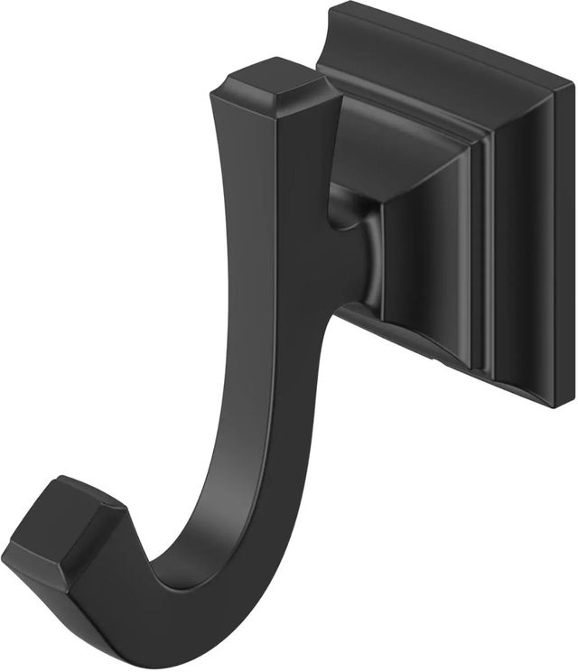 American Standard Town Square® S Matte Black Double Robe Hook-2