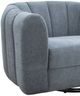 International Furniture Direct Veira Light Blue Swivel Arm Chair-1