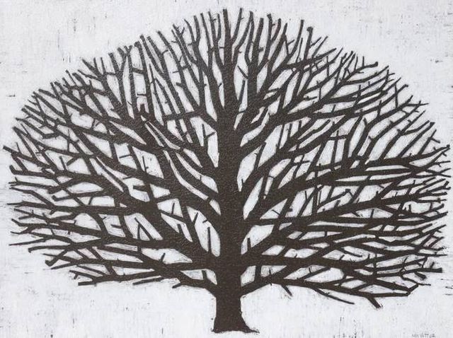 StyleCraft Norman Wyatt Home Woodcut Sycamore Wall Art-1