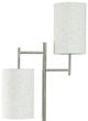 StyleCraft Silver/White Steel Table Lamp-1