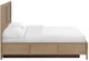Whittier Wood® Furniture Bailey Almond California King Storage Panel Bed-3