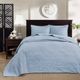Olliix by Madison Park Blue King Quebec Reversible Bedspread Set-2