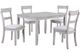 Crown Mark Henderson 5-Piece Dinette White Dining Room Set-0