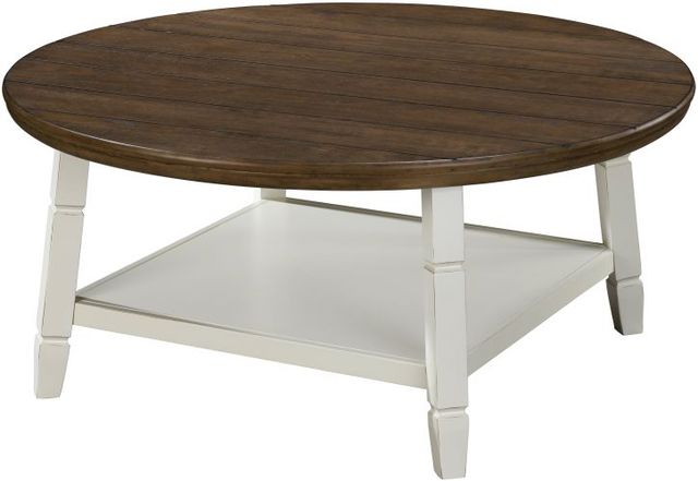 New Classic® Home Furnishings Flaherty 3-Piece Brown/White Occasional Table Set-3