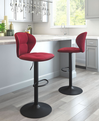 Zuo® Modern Salem Red Bar Chair-2