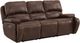 Elements International Atlantis Heritage Brown Power Reclining Sofa-2