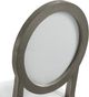 Elements International Versailles Contemporary Grey/White Round Back Dining Chair-4