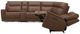 Liberty Furniture Collins 6-Piece York Chestnut Leather Power Reclining Sectional-4