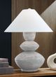 Signature Design by Ashley® Brickdon Distressed White Table Lamp-2