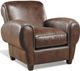 Campio Furniture Legacy Leather Pub Brown Chair-0