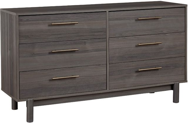 Signature Design by Ashley® Brymont 4-Piece Dark Gray Full Platform Bed Set-2