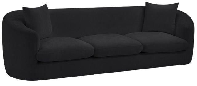 Meridian Furniture Penelope Black Upholstered Sofa-0