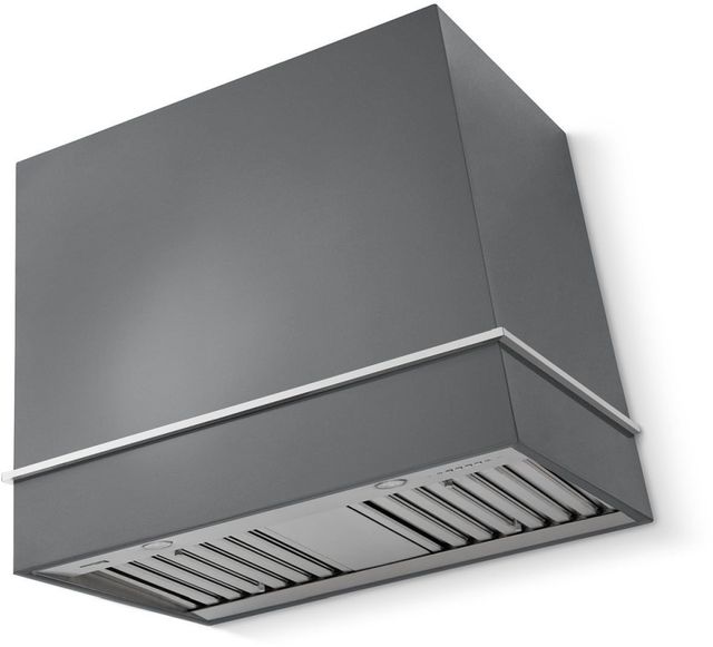 La Cornue Cornufé Loge 36" Graphite Wall Mounted Range Hood with Polished Chrome Trim-0