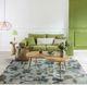 KAS Rugs Stella Teal Reflections 5'x8' Rug-1