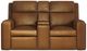 Flexsteel® Wyatt Canyon Brown Power Reclining Loveseat with Console, Power Headrests and Lumbar-1