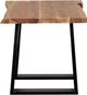 Porter International Designs Manzanita Natural End Table with Black Trapezoid Base-2