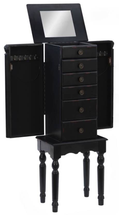 Powell® Ollie Black Jewelry Armoire-0