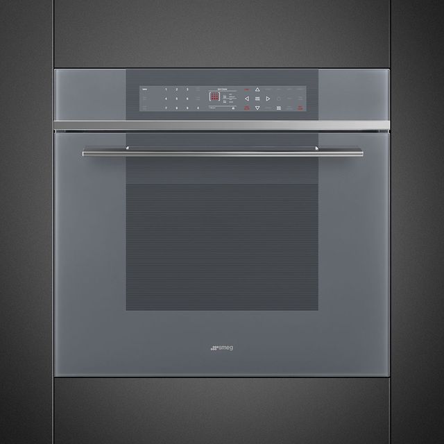 Smeg Linea 30" Mystic Gray Electric Convection Oven-3