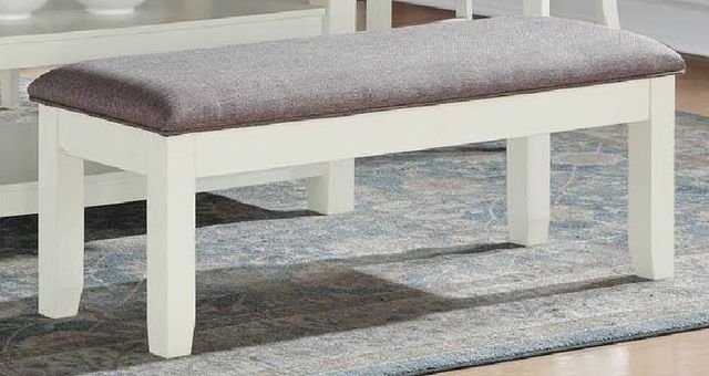 Urban Styles Furniture Chelsea Gray/White Dining Bench-0