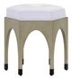Currey & Company Dyer Muslin Oyster Gray Ottoman-0