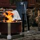 Breeo® 27.5" Corten Steel Metal Outdoor Round Wood Fire Pit -5