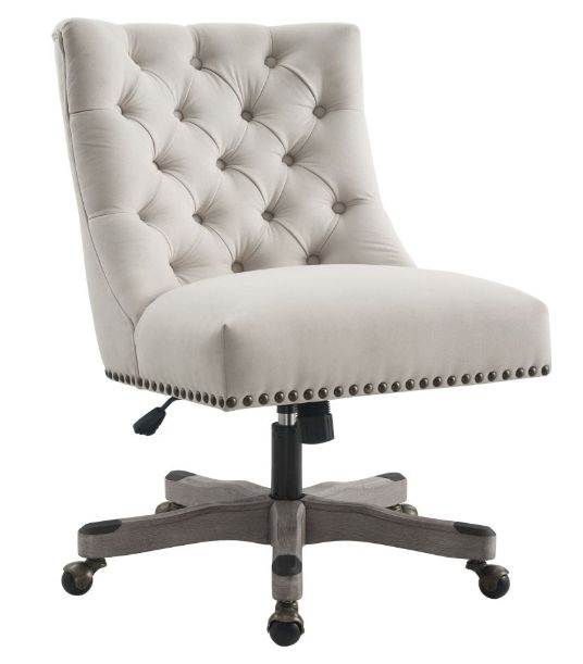 Linon Della Natural Office Chair