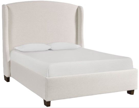 Bassett® Furniture Customizable Paris Queen Upholstered Panel Arched Bed-0