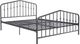 Novogratz Bushwick Gunmetal Gray Queen Metal Bed-0
