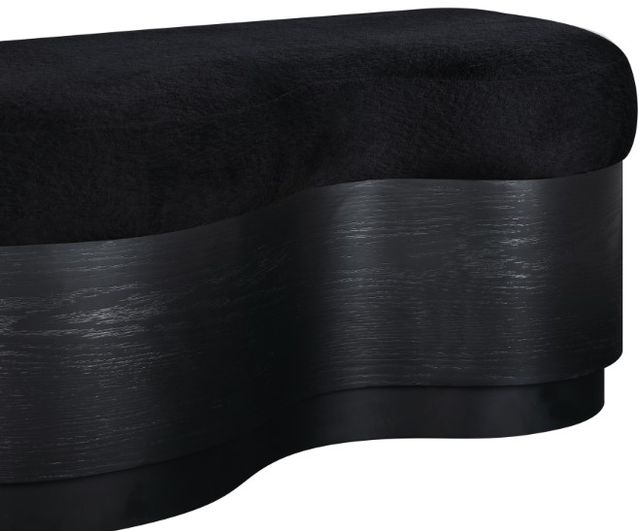 Meridian Furniture Savoy Black Upholstered Bench-3