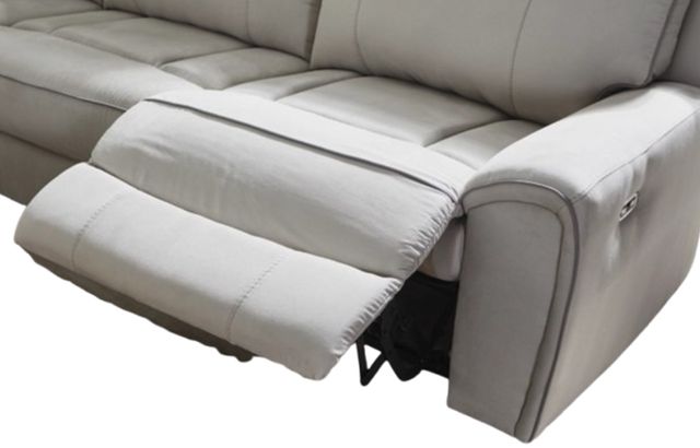 Signature Design by Ashley® Grafton Pike 6-Piece Ash/Pearl Modular Power Reclining Modular Sectional with Storage Console-4
