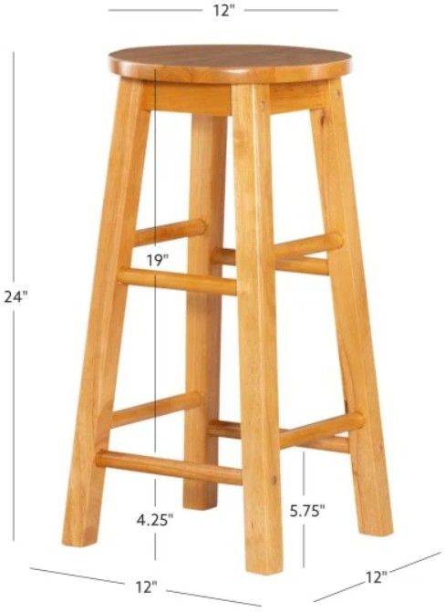 Linon Abby Natural Counter Stool-2