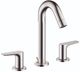 Hansgrohe Logis Chrome Widespread Faucet 150 with Pop-Up Drain-0