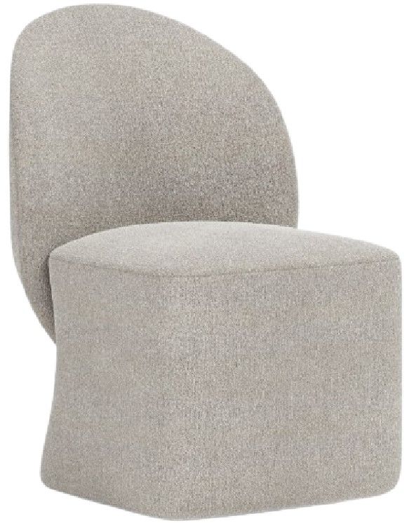 Bernhardt Monolith Gray Upholstered Dining Side Chair-0