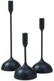 Renwil® Chambers 3-Piece Matte Black Candle Holder Set-0