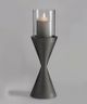 Giftcraft Silver Small Candle Holder-1