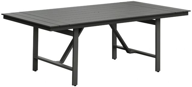 Intercon Navarro 7-Piece Mocha Aluminum/Fabric Outdoor Dining Table Set-2