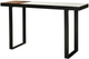 Moe's Home Collection Blox Black Console Table with Brown and White Top -0