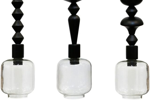 Harp & Finial® Fairfax Matte Black Chandelier -1