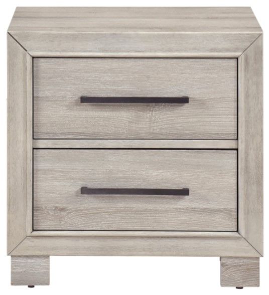 Homelegance® Everett Gray Nightstand-2