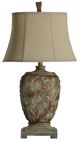 Stylecraft Beige/Nickel Versailles Traditional Table Lamp-0