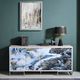 ACME Furniture Liam Blue/Chrome Console Cabinet-1