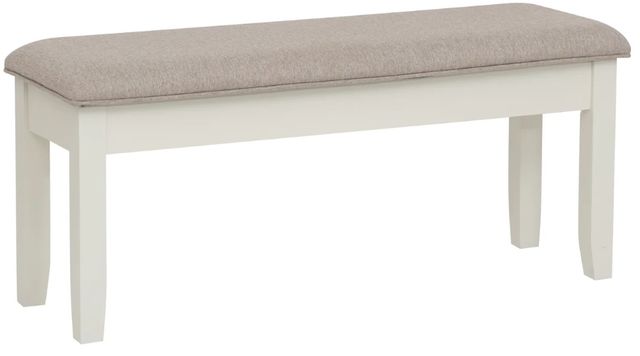 Powell® Jane Gray/Vanilla White Dining Bench-0