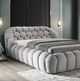 Furniture of America® Newquay Gray Eastern King Panel Bed-2