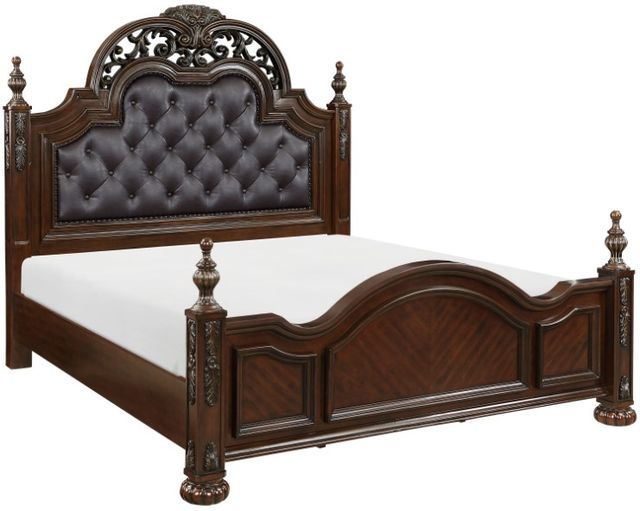 Homelegance® Adelina Brown Queen Panel Bed-0