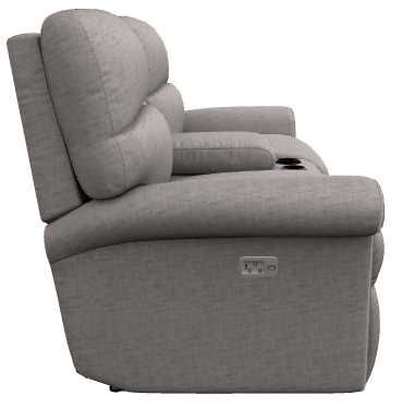 La-Z-Boy® Robin Smoke Power Reclining Loveseat with Console, Headrest, and Lumbar-2