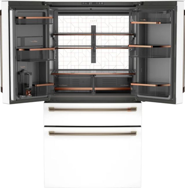 Café™ 36" 23.2 Cu. Ft. Matte White Counter Depth French Door Refrigerator-1
