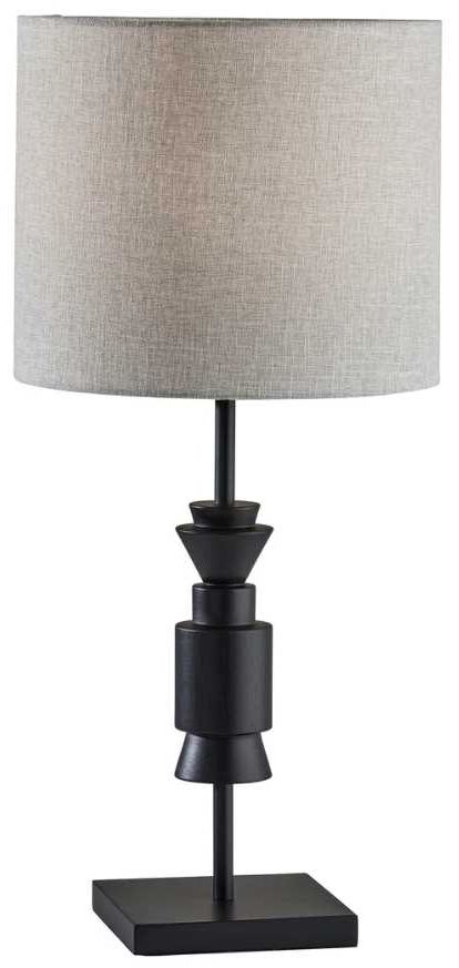 Adesso® Elton Black Table Lamp-0