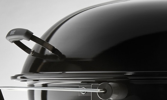 Weber® Ranch™ 38" Black Kettle Freestanding Charcoal Grill-3