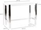 Moe's Home Collection Riva White Counter Height Table with Stainless Steel Base -3