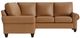 Bassett® Furniture Customizable Benchmade Premier 2-Piece Leather Large Panel Arm L-Shaped Sectional-1